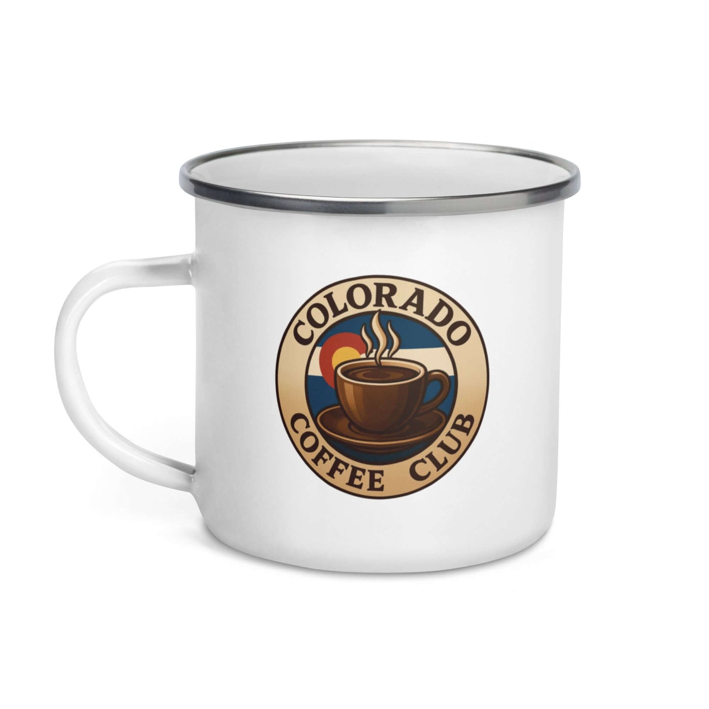 enamel camper mug outdoor drinkware